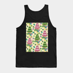 Christmas Trees And Gifts Pattern Tank Top